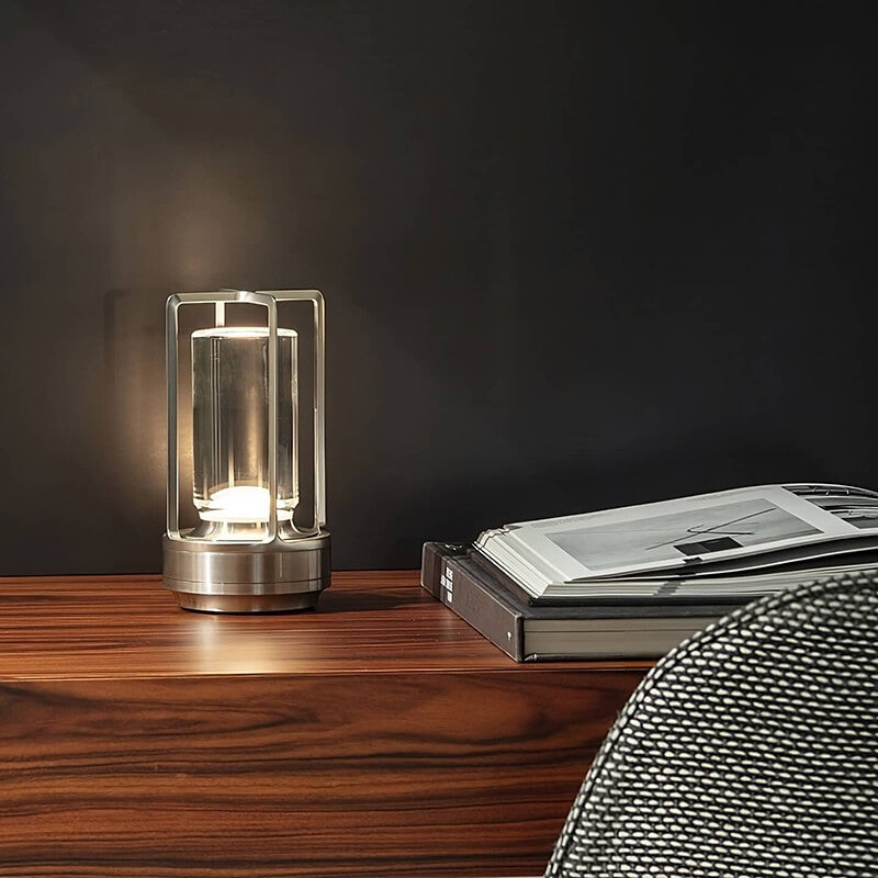 LumiVogue | Kabellose Kristall-Tischlampe – Warmes dimmbares Stimmungslicht