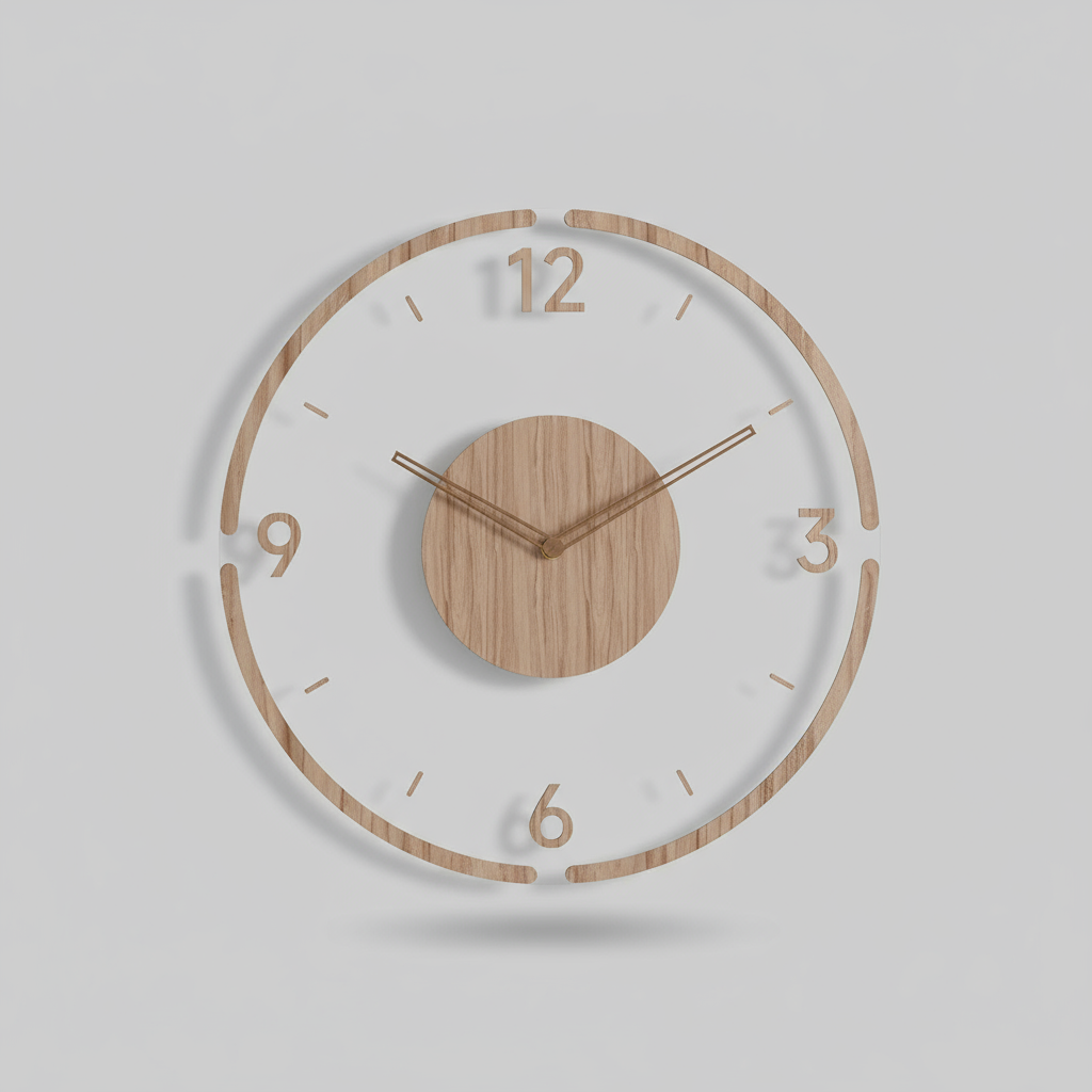 SoftTime | Wanduhr – sanfte Optik für minimalistische Wohnräume