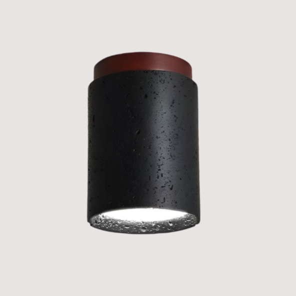 Elegante Deckenleuchte aus Schwarz Stein für Wohnzimmer – LED Deckenlampe mit Beruhigender Beleuchtung und Modernem Design 11