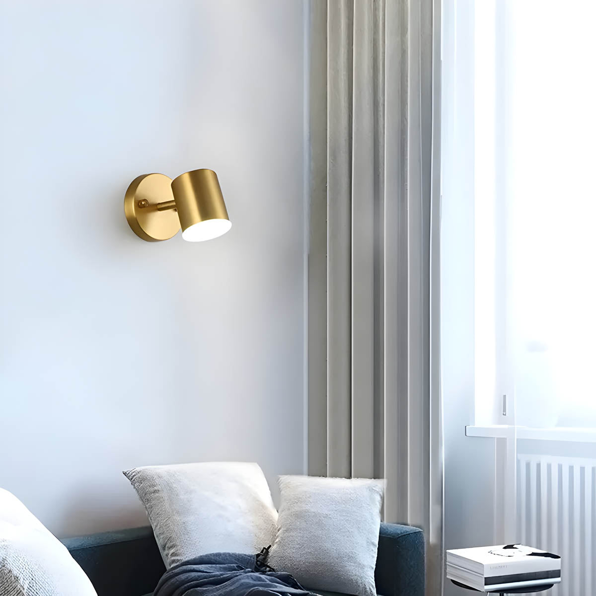 Elegante LED Wandleuchte aus Kupfer im Skandinavischen Design – 5W, Ideal für Schlafzimmer und Wohnzimmer 2