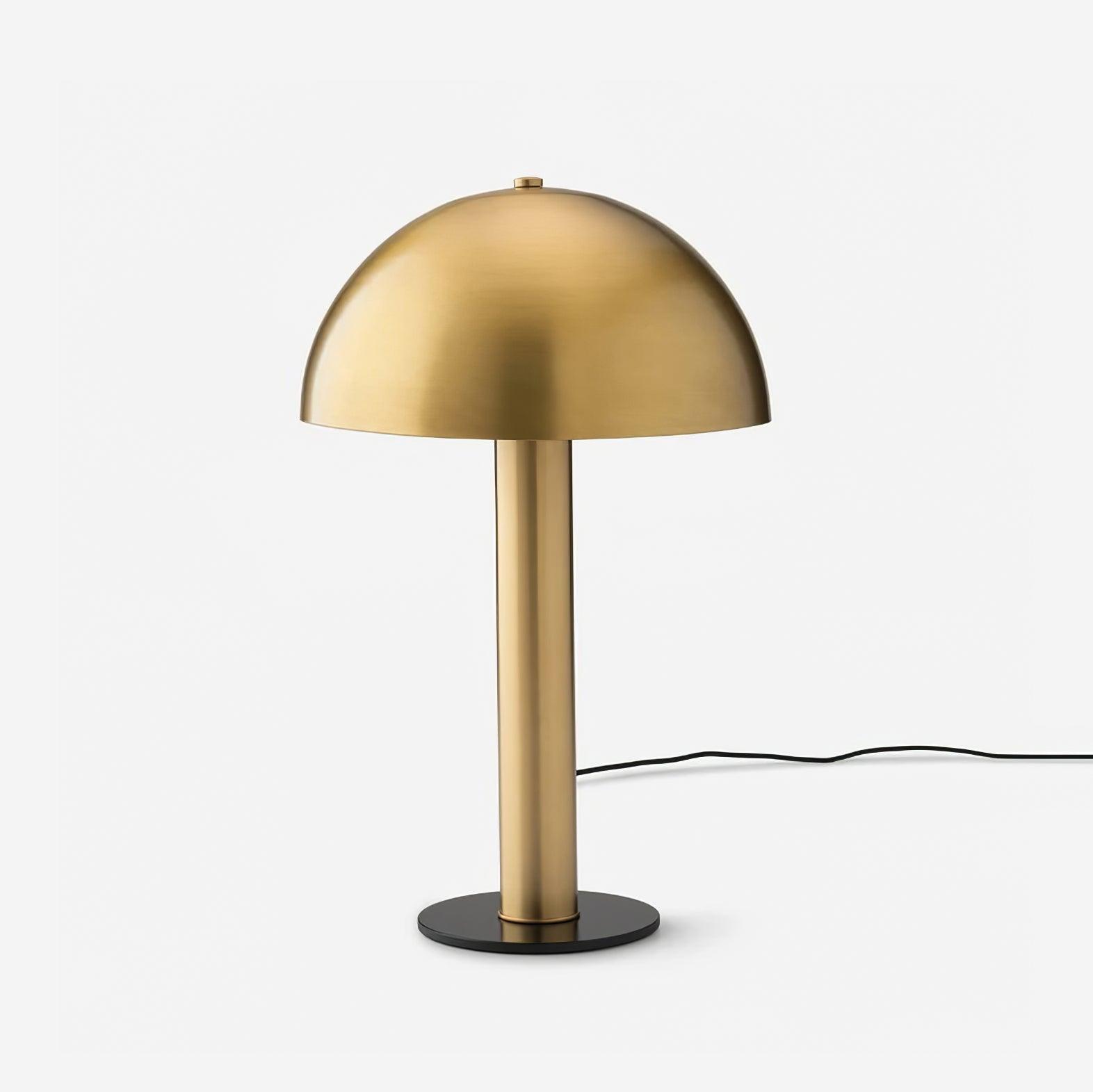 Elegante Tischlampe im Pilzdesign – Dimmbar, Metallkörper in Weiß, Blau und Kupfer, Ideal für Wohnzimmer und Schlafzimmer 9