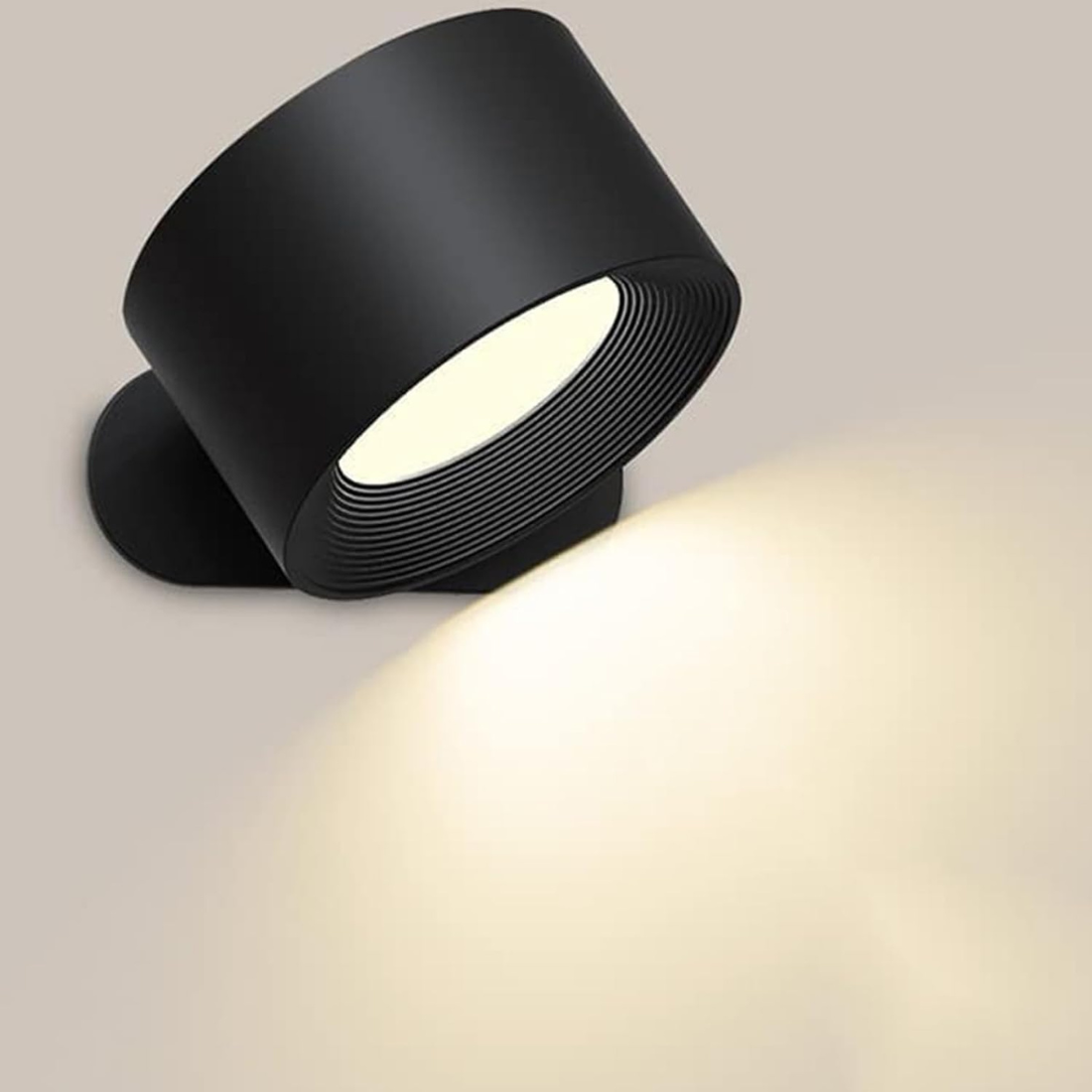 LumaOrbit | Wandleuchte – Kabellose 360° LED mit Touchsteuerung