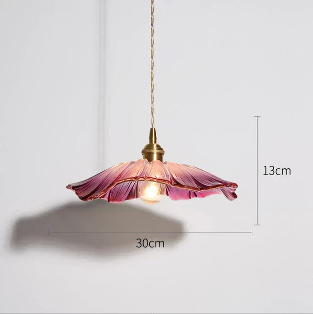 PetalGlow | Deckenlampe – Blumenförmiges Glasdesign mit warmem Umgebungslicht