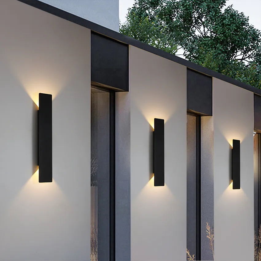 RainLuma | Außenwandleuchte – IP65 wasserdichte LED-Fassadenbeleuchtung