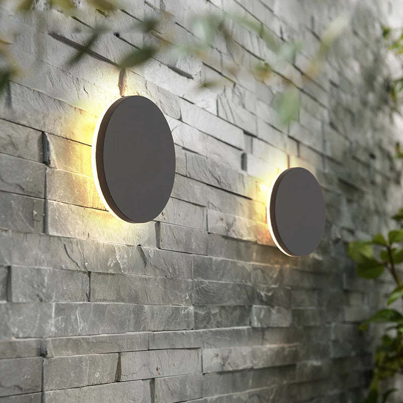 Minimalistische LED-Außenlampe IP65 Wetterfest – Runde und Rechteckige Aussenleuchten für Terrasse und Eingangsbereich 3