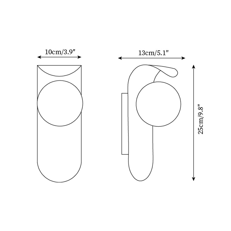 Moderne Frosted Acryl Wandlampe mit Holzsockel – Feuchtraum geeignet für Innen- und Außenbereich, sanfte Lichtdiffusion 5