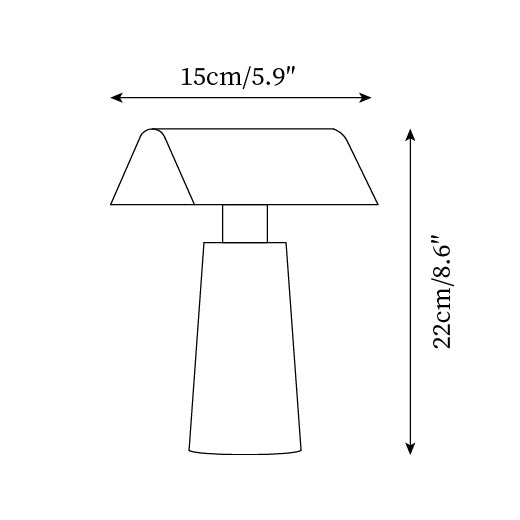 Moderne Tischlampe mit Dreifarbiger LED und USB-Anschluss – Elegante Nachttischlampe mit Touch-Schalter aus Lackiertem Stahl 5