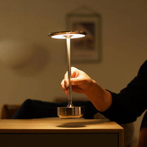 GlowPort | Tischlampe – Kabelloses LED-Licht mit Touchsteuerung