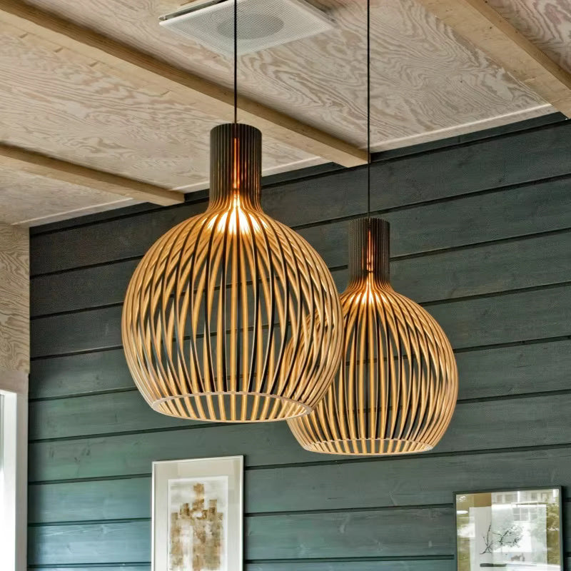 WeaveLoom | Deckenlampe – Harmonisches Geflochtenes Raumlicht
