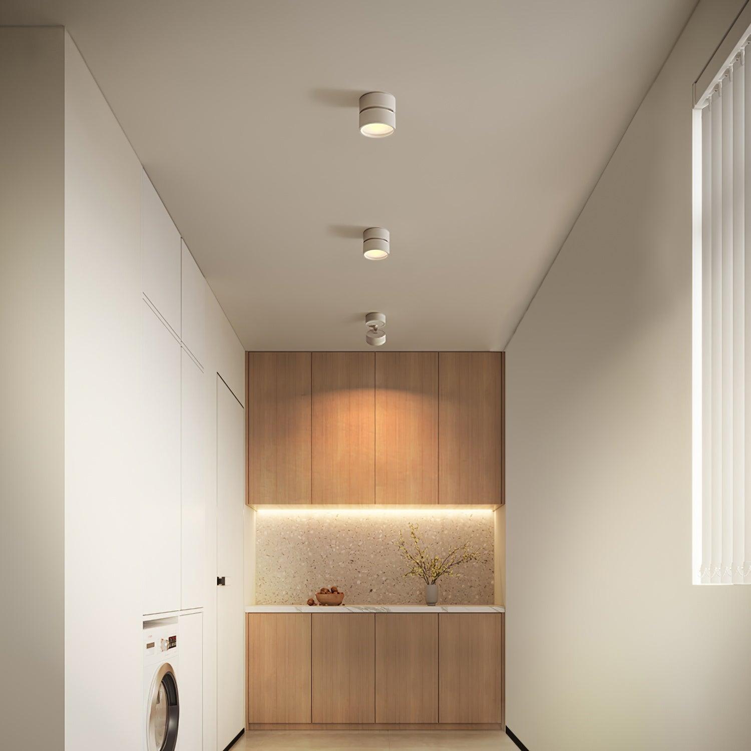 Verstellbare LED Deckenleuchte, 7W Warmweiß, Aluminium, 10cm – Moderne Deckenlampe für Wohnzimmer und Galerien 3