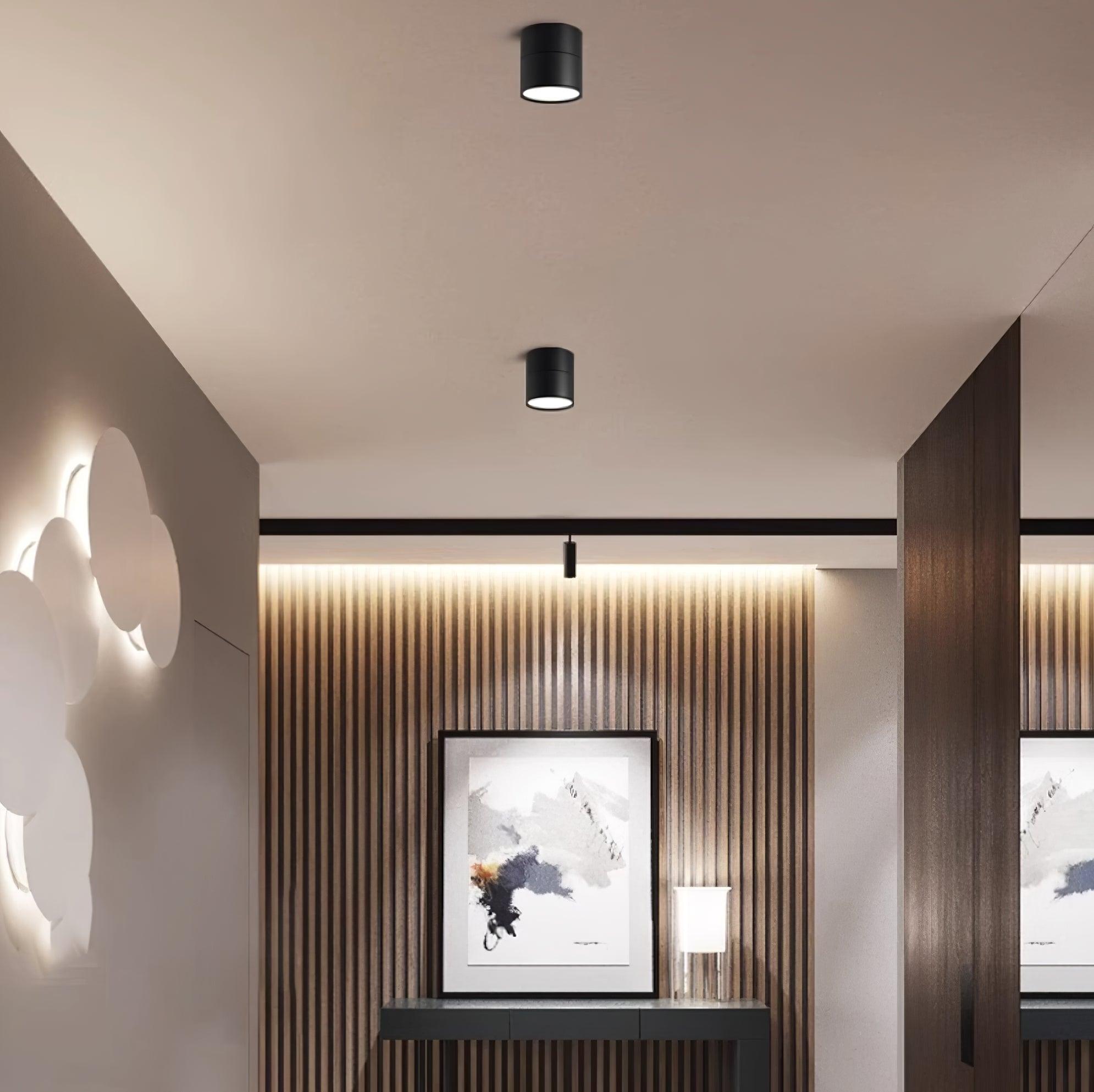 Verstellbare LED Deckenleuchte, 7W Warmweiß, Aluminium, 10cm – Moderne Deckenlampe für Wohnzimmer und Galerien 6