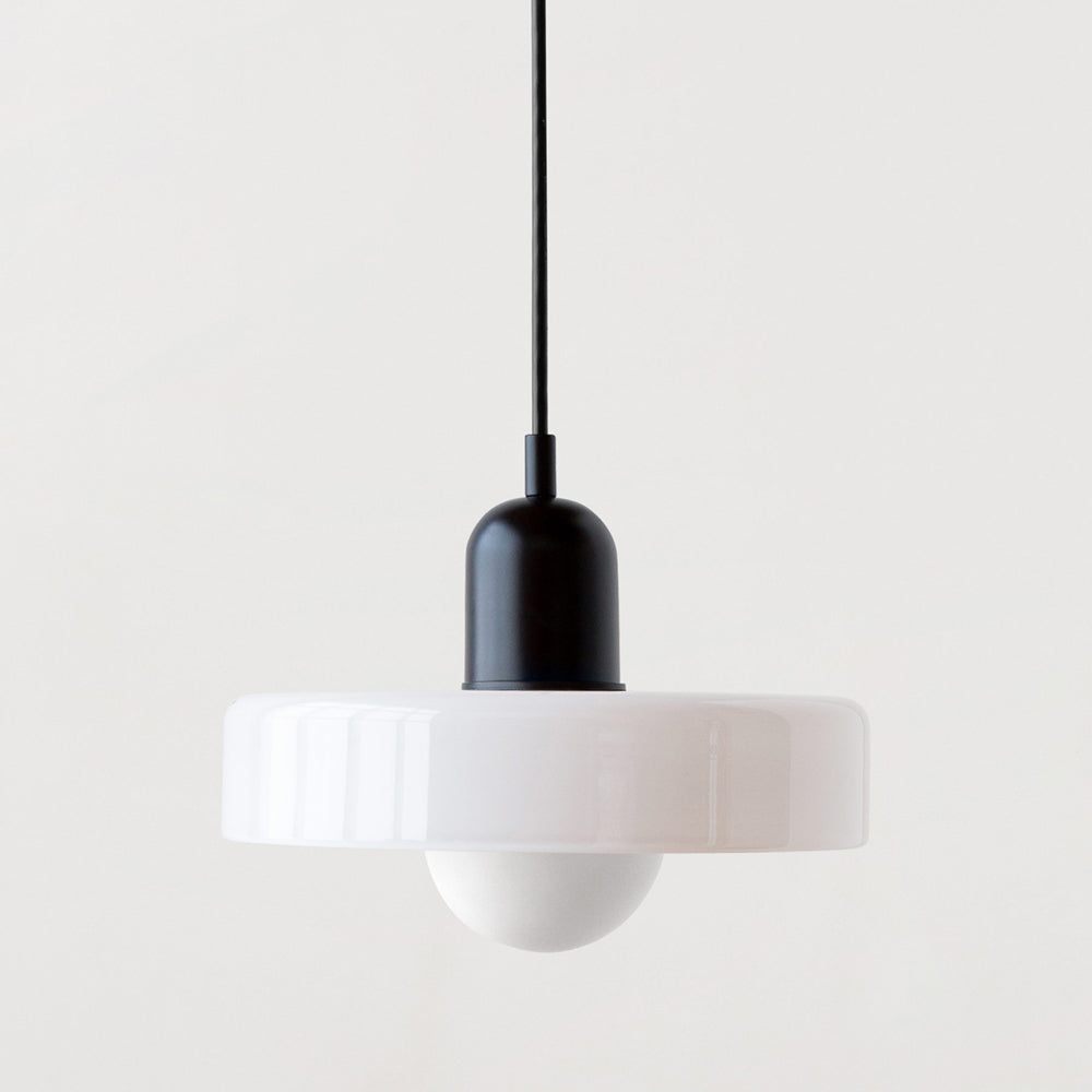 Vitréna Bauhaus Pendelleuchte für Esszimmer – Künstlerisches Design mit Harmonischer Lichtdiffusion, Ø 25cm, Verstellbare Aufhängung 3