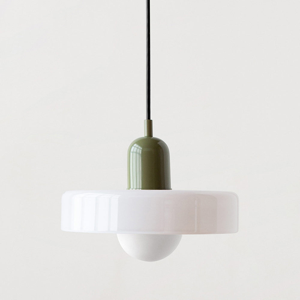 Vitréna Bauhaus Pendelleuchte für Esszimmer – Künstlerisches Design mit Harmonischer Lichtdiffusion, Ø 25cm, Verstellbare Aufhängung 4