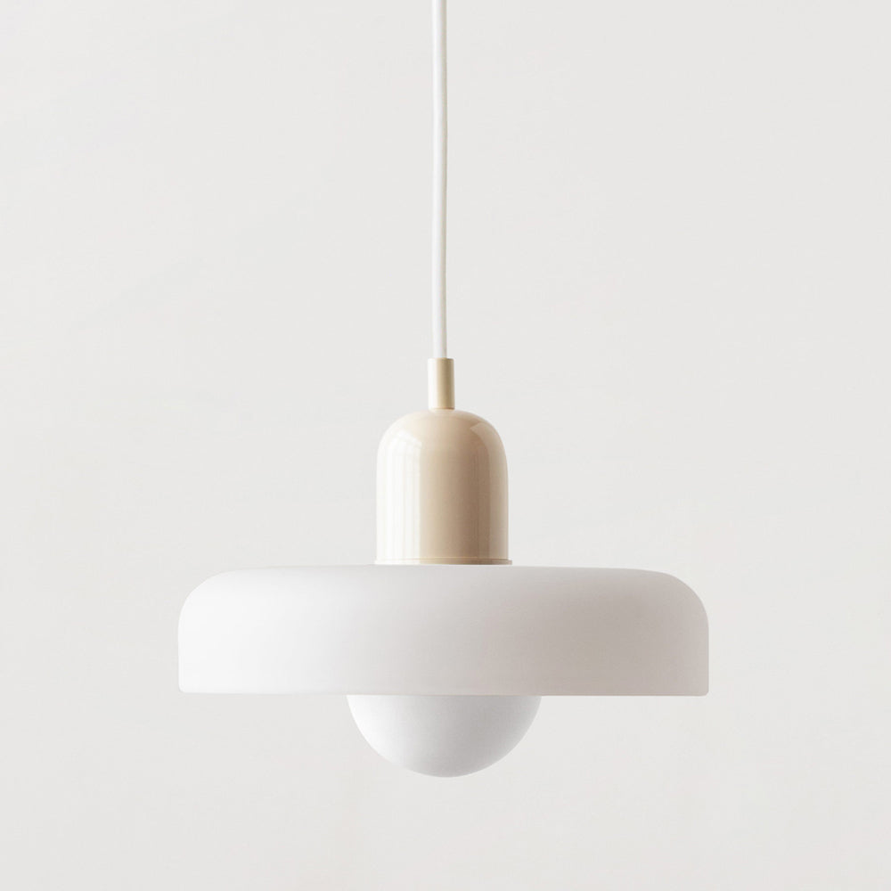 Vitréna Bauhaus Pendelleuchte für Esszimmer – Künstlerisches Design mit Harmonischer Lichtdiffusion, Ø 25cm, Verstellbare Aufhängung 5