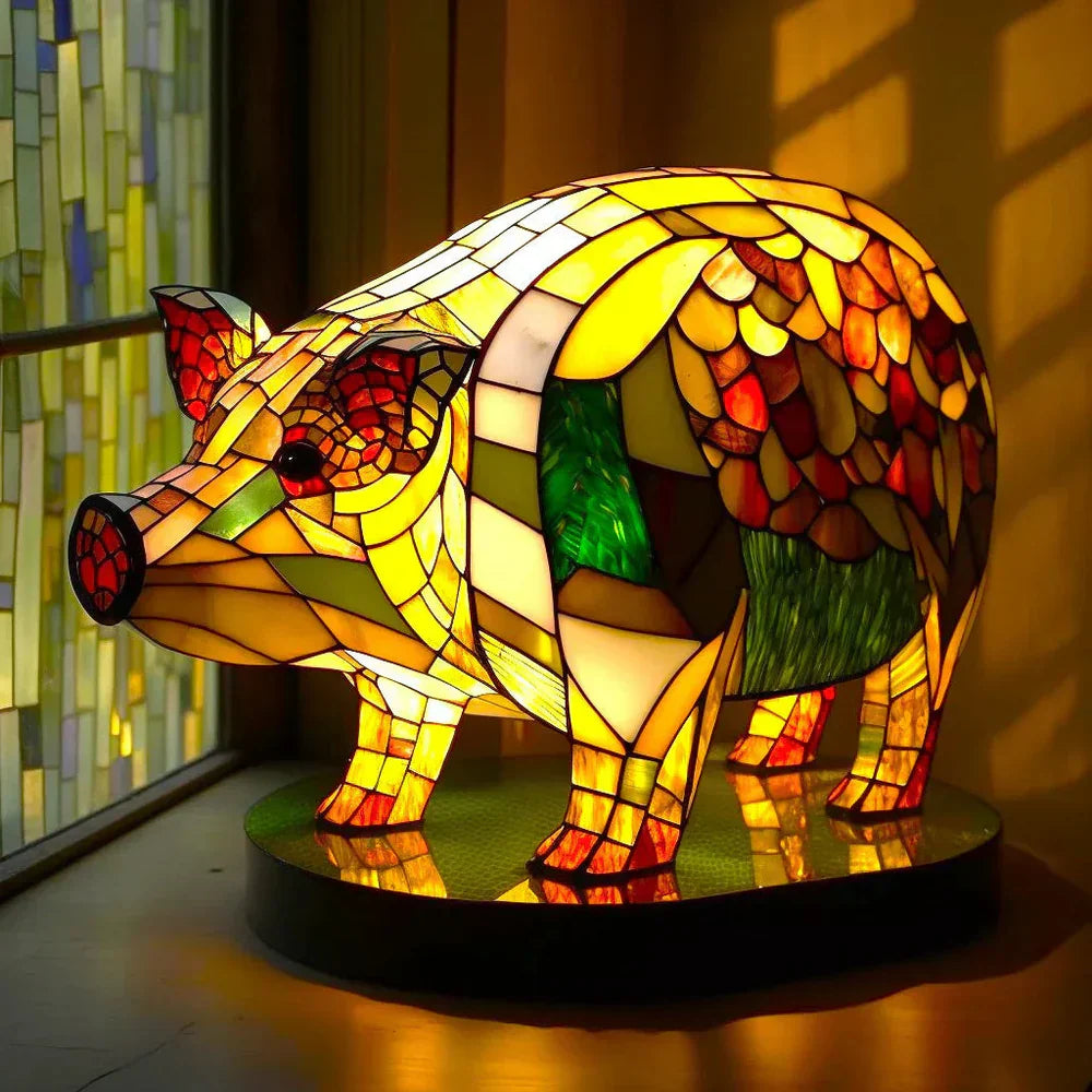 BrightVista | Deko-Lampe – farbenfrohe Tiermotive für stilvolle Wohnräume