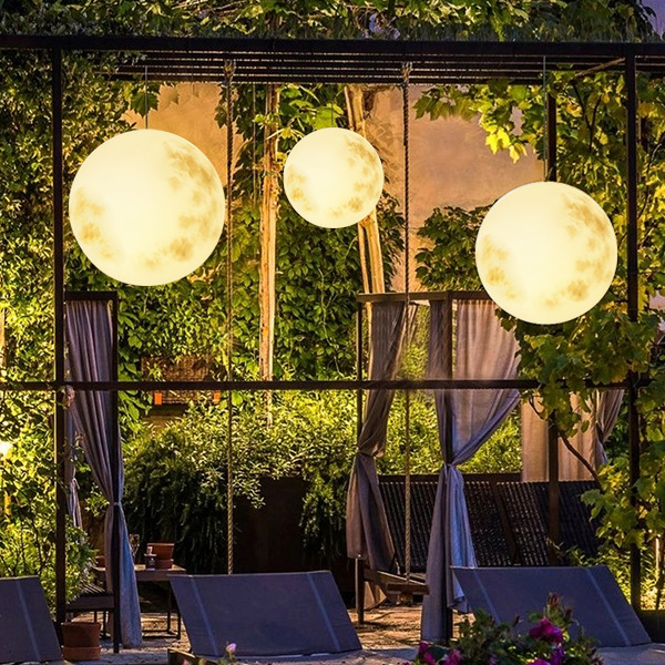 OrbLuxe | Gartenlampe – Elegantes Mondähnliches Stimmungslicht