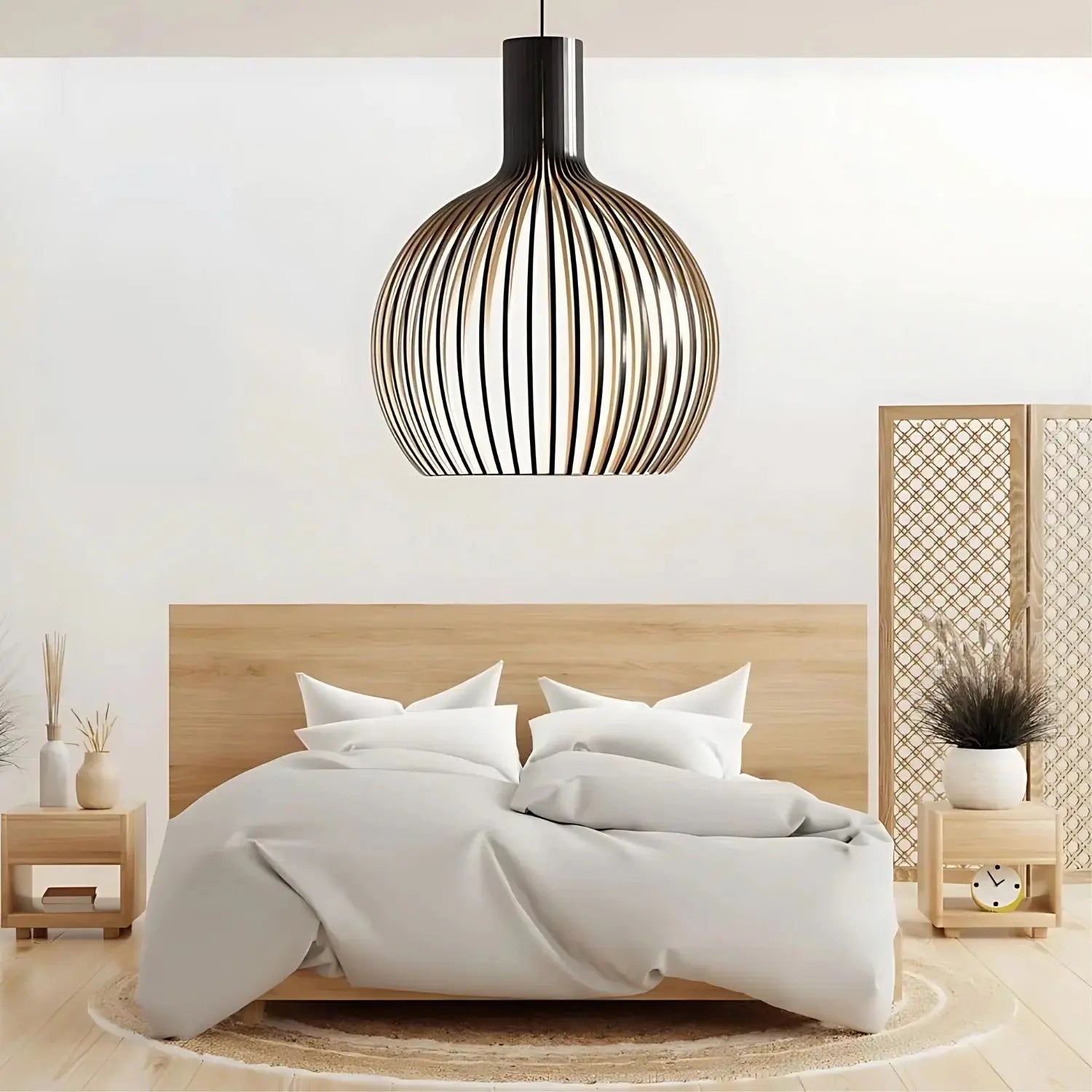 WeaveLoom | Deckenlampe – Harmonisches Geflochtenes Raumlicht
