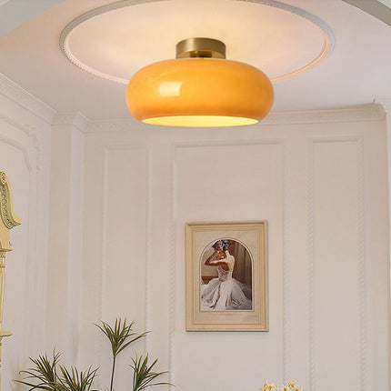 VeluLume | Deckenlampe – Sanftes Bernsteinfarbenes Lichtambiente