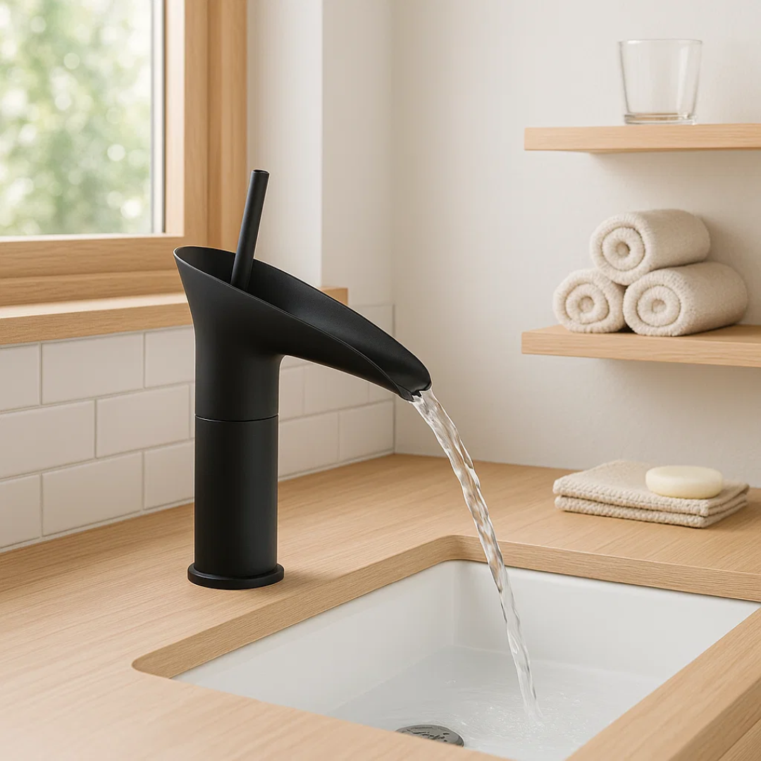 AquaLuxe | Armatur – Sanfter Eleganter Wasserfalleffekt