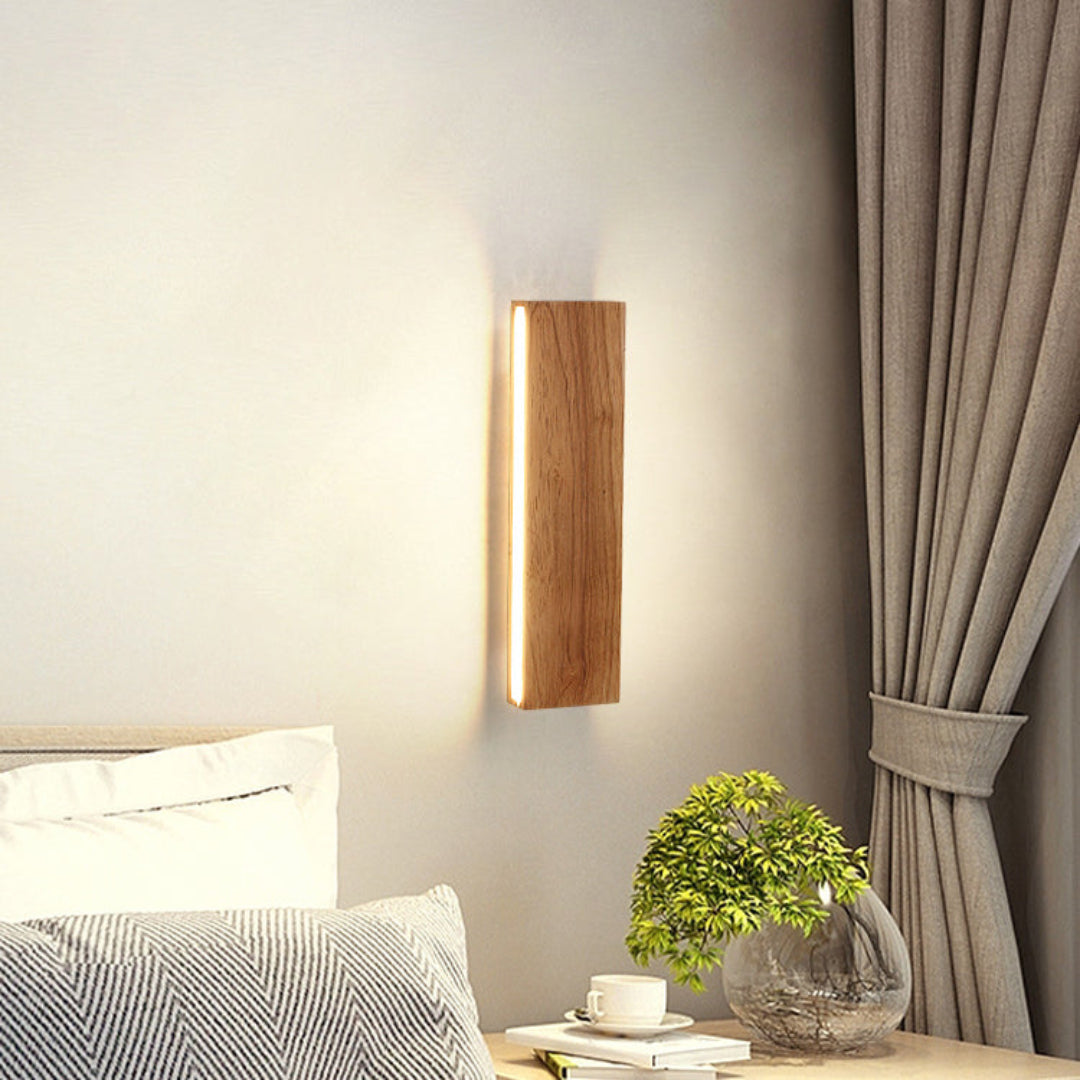 WoodGlow | Wandleuchte – Natürliche warme LED-Beleuchtung