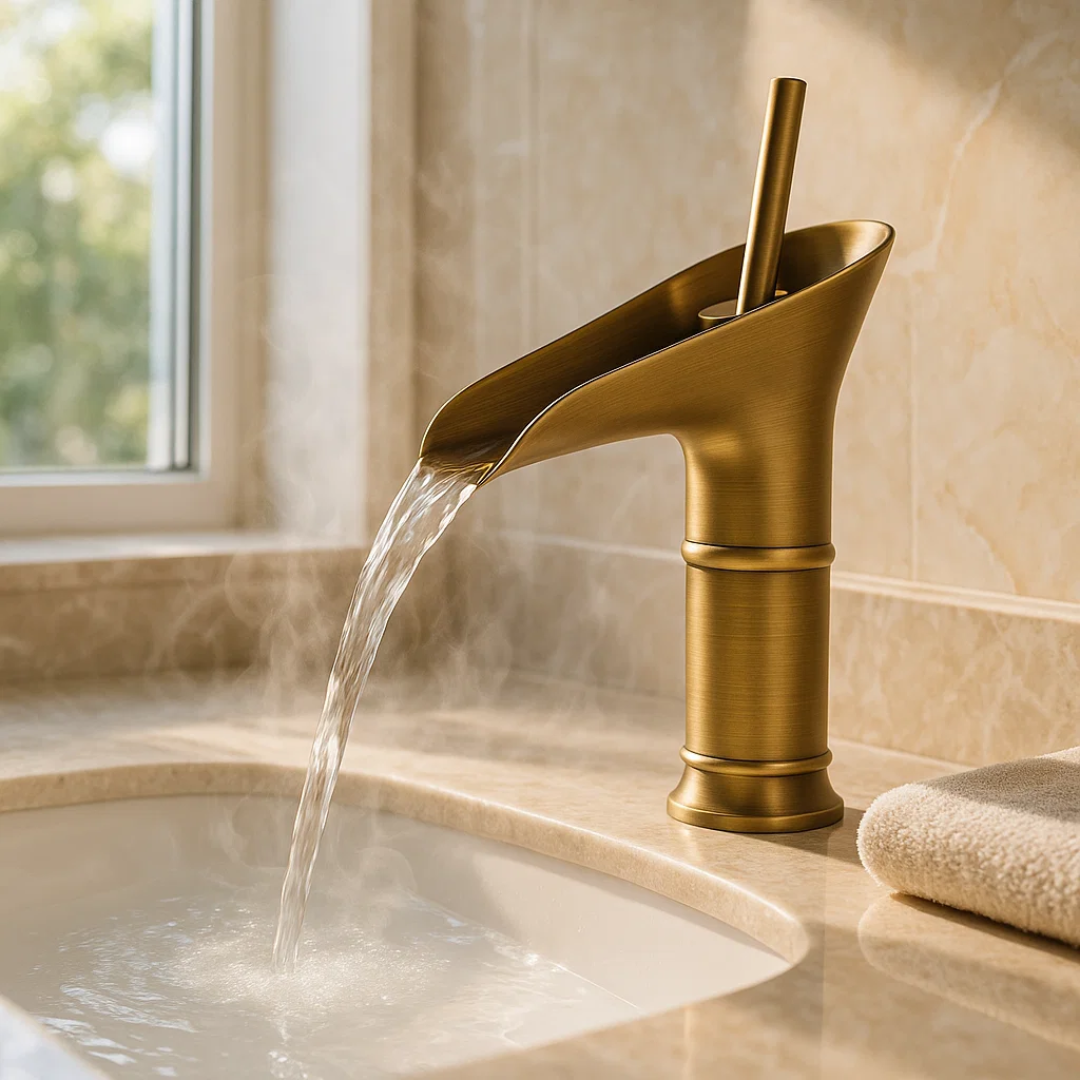 AquaLuxe | Armatur – Sanfter Eleganter Wasserfalleffekt