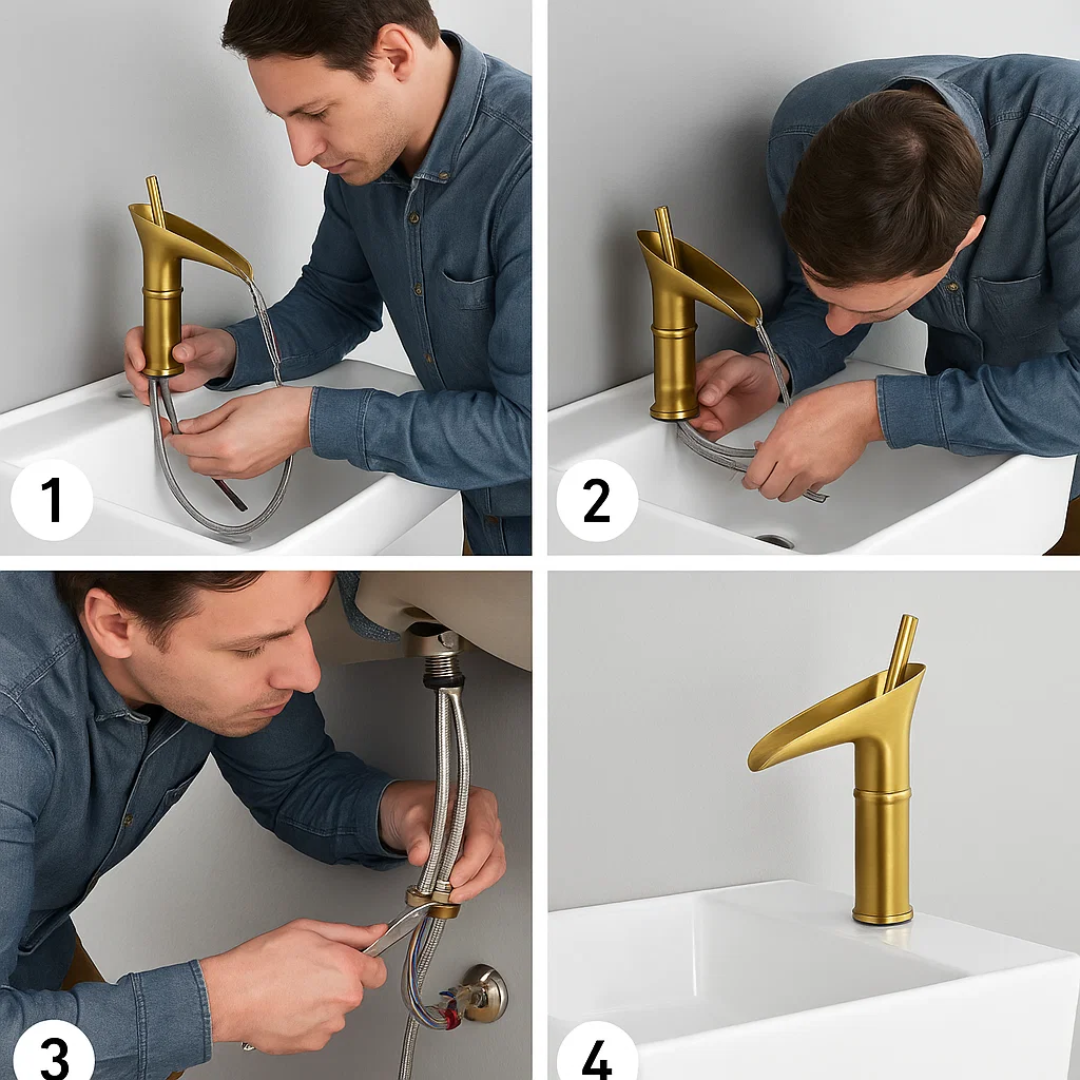AquaLuxe | Armatur – Sanfter Eleganter Wasserfalleffekt