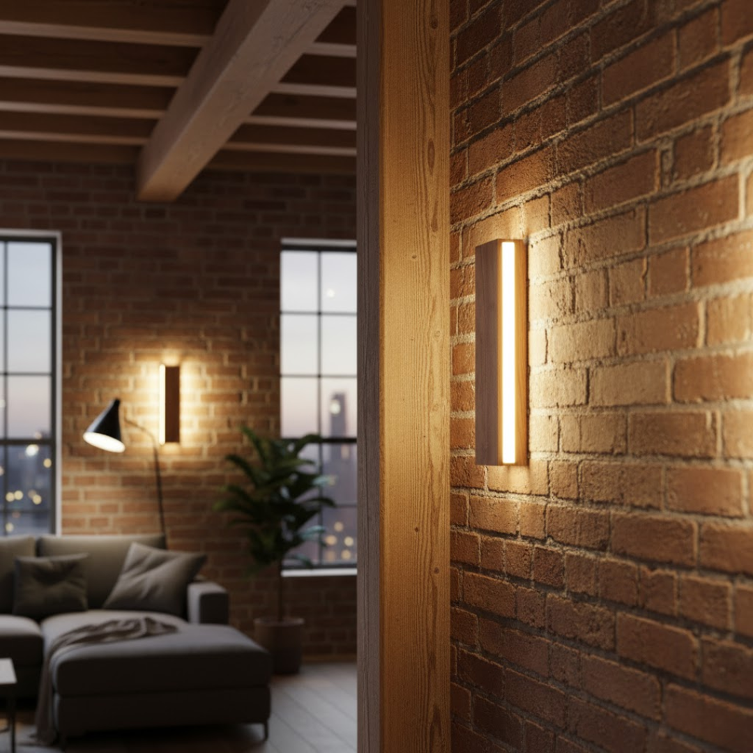 WoodGlow | Wandleuchte – Natürliche warme LED-Beleuchtung