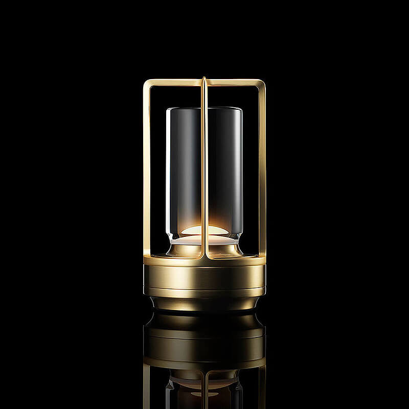 LumiVogue | Kabellose Kristall-Tischlampe – Warmes dimmbares Stimmungslicht