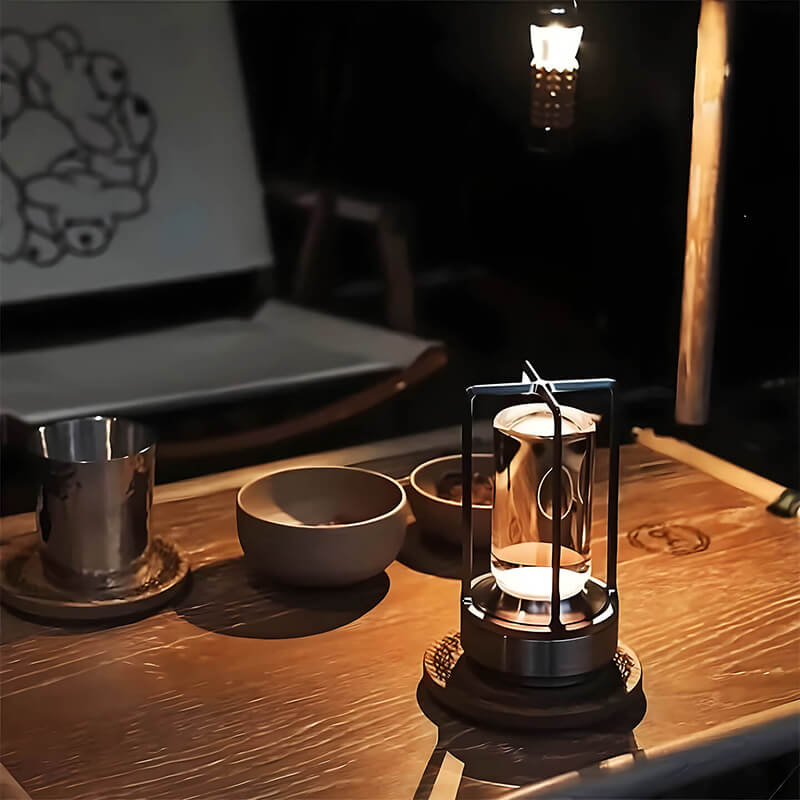 LumiVogue | Kabellose Kristall-Tischlampe – Warmes dimmbares Stimmungslicht