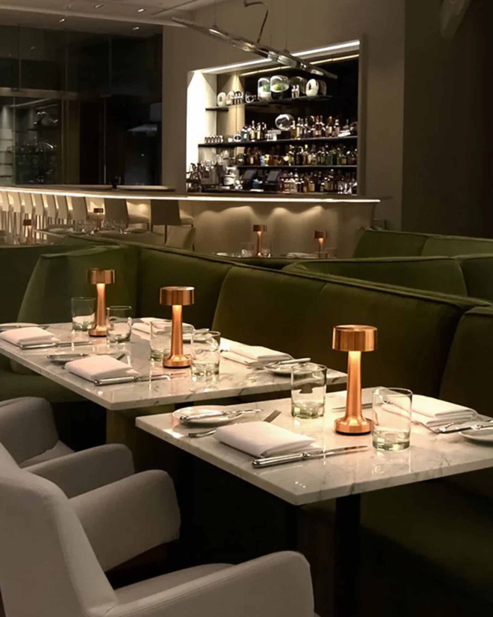 Elegante LED Tischlampe Dimmbar mit Touch-Funktion – Wiederaufladbare Tischleuchte in Gold, Modernes Design für Stilvolles Ambiente 2