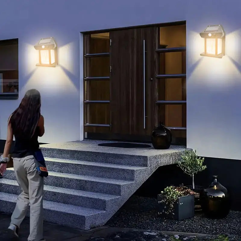 BrightSense | Solarleuchte – Bewegungsaktiviertes Starkes Sicherheitslicht