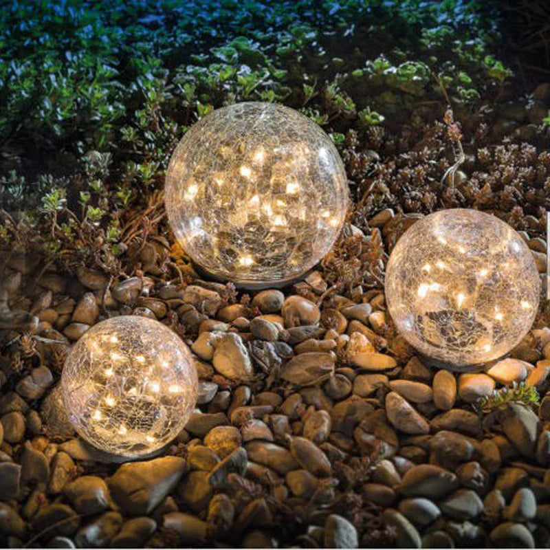 SolarMuse | Solarlampe – Warmes LED-Kugeldesign für stilvolle Gartenbeleuchtung