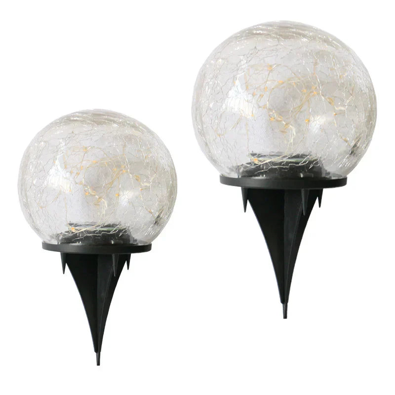 SolarMuse | Solarlampe – Warmes LED-Kugeldesign für stilvolle Gartenbeleuchtung