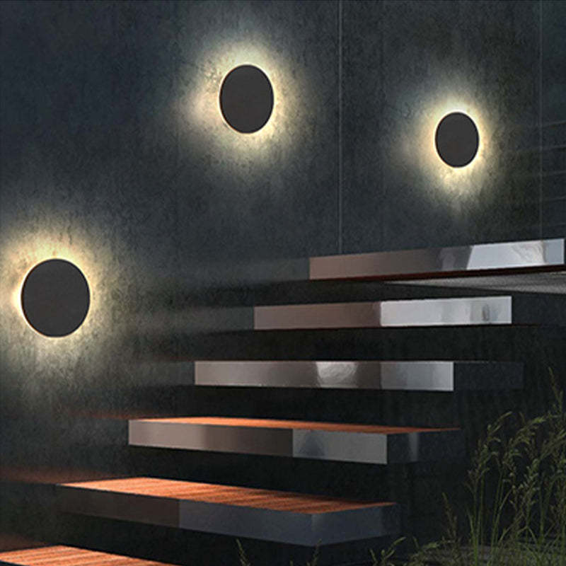 Minimalistische LED-Außenlampe IP65 Wetterfest – Runde und Rechteckige Aussenleuchten für Terrasse und Eingangsbereich 2