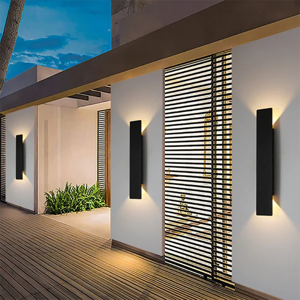 Moderne Außenwandleuchte mit IP65 Schutz – Energieeffiziente LED-Beleuchtung für Garten und Terrasse, Wetterfest, Einfache Installation 5