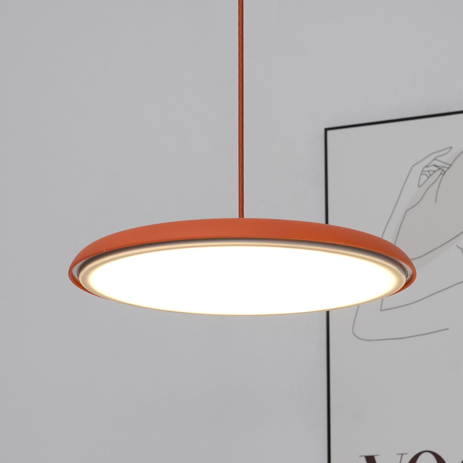 Moderne Macaron Pendelleuchte mit Einstellbarem LED-Licht für Esstisch – Hängelampe in mehreren Farben verfügbar 8