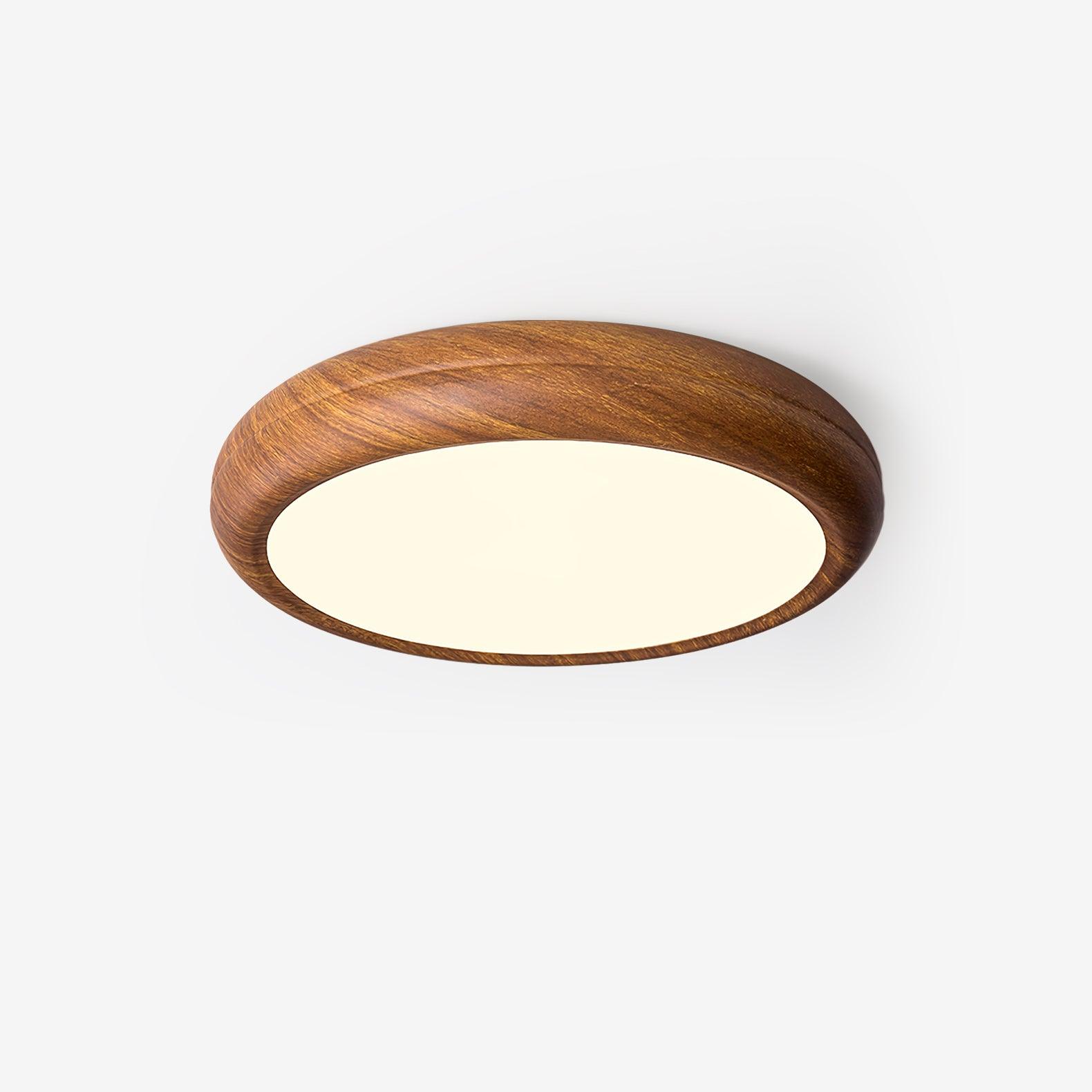 Nordic LED Deckenleuchte mit Holzmaserung für Wohnzimmer – Warmweiß 3000K, verschiedene Größen verfügbar 1