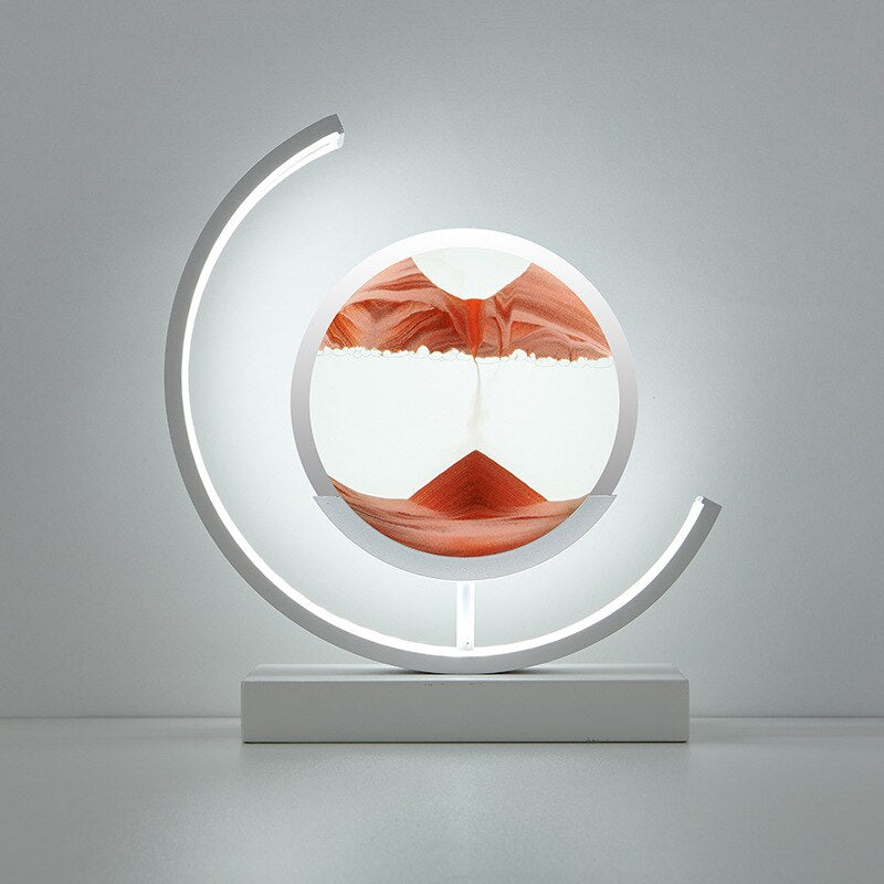 ZenSand | Sand Tischlampe – Beruhigendes LED-Design mit fließendem Sandmuster
