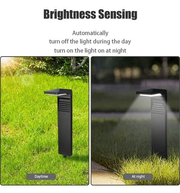 Solar Gartenlampe mit LED – Umweltfreundliche Außenbeleuchtung in Warmweiß, Einfache Installation, IP64 Schutz, 41cm hoch 7