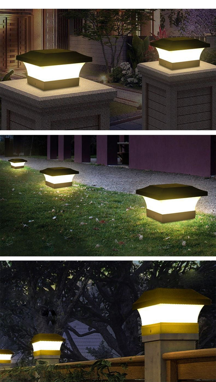 Solarlampe mit IP65 Schutz – Elegante LED Gartenbeleuchtung für Outdoor Bereiche, Warmweiß, Ökologisch und Wetterfest 3