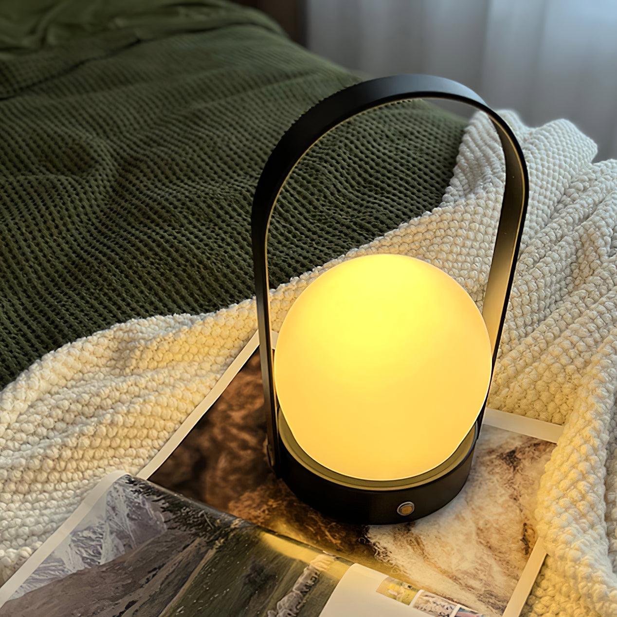 Tragbare Tischlampe mit Warmweißem Licht und Touch-Control – Elegante LED Tischleuchte für Innenräume mit Praktischem Griff 5
