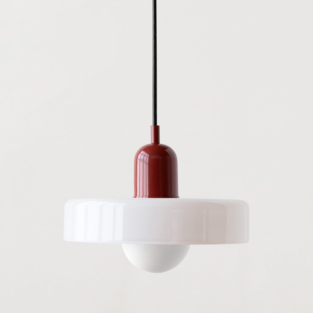 Vitréna Bauhaus Pendelleuchte für Esszimmer – Künstlerisches Design mit Harmonischer Lichtdiffusion, Ø 25cm, Verstellbare Aufhängung 0