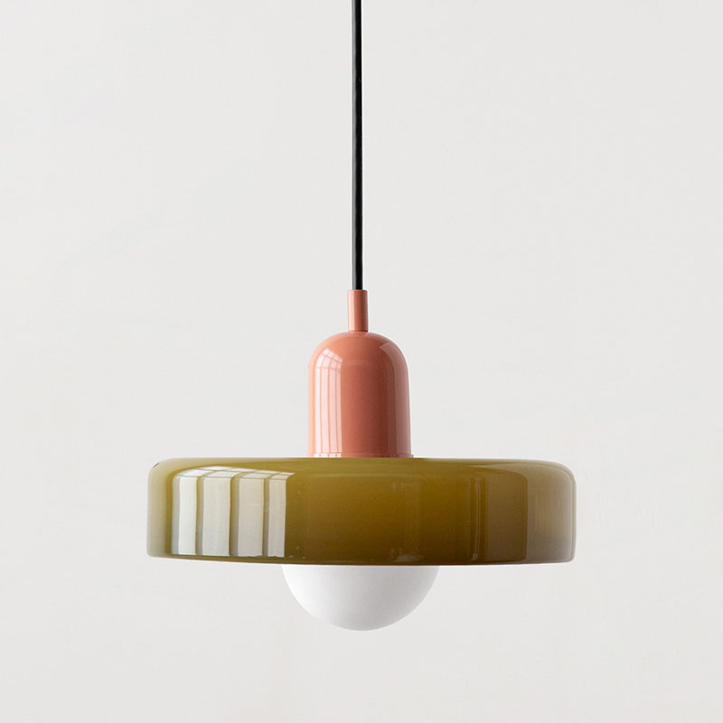 Vitréna Bauhaus Pendelleuchte für Esszimmer – Künstlerisches Design mit Harmonischer Lichtdiffusion, Ø 25cm, Verstellbare Aufhängung 13