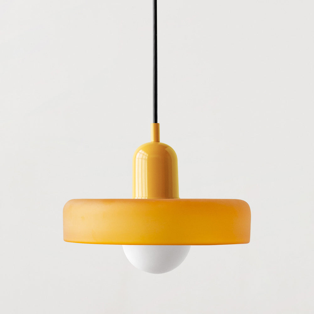 Vitréna Bauhaus Pendelleuchte für Esszimmer – Künstlerisches Design mit Harmonischer Lichtdiffusion, Ø 25cm, Verstellbare Aufhängung 21