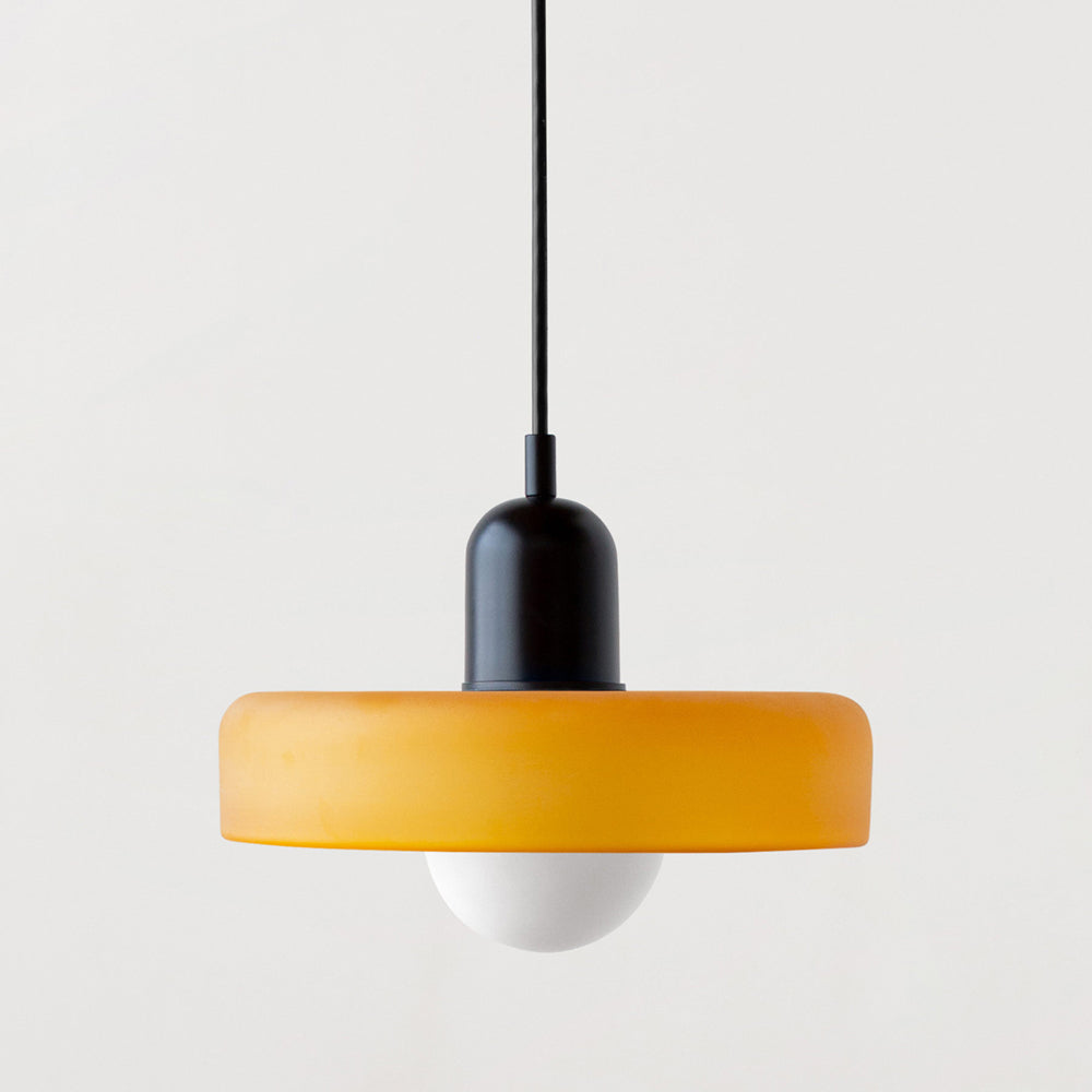 Vitréna Bauhaus Pendelleuchte für Esszimmer – Künstlerisches Design mit Harmonischer Lichtdiffusion, Ø 25cm, Verstellbare Aufhängung 22