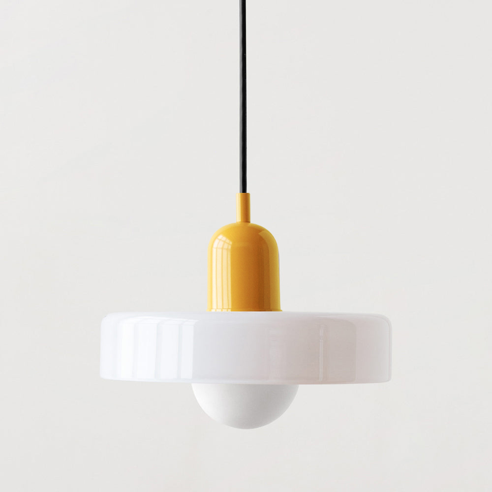 Vitréna Bauhaus Pendelleuchte für Esszimmer – Künstlerisches Design mit Harmonischer Lichtdiffusion, Ø 25cm, Verstellbare Aufhängung 6