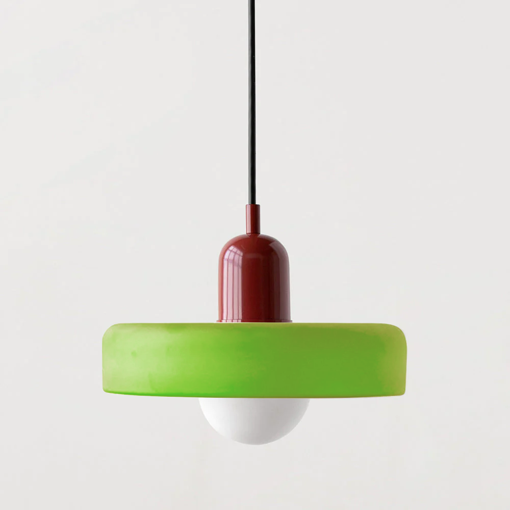 Vitréna Bauhaus Pendelleuchte für Esszimmer – Künstlerisches Design mit Harmonischer Lichtdiffusion, Ø 25cm, Verstellbare Aufhängung 7