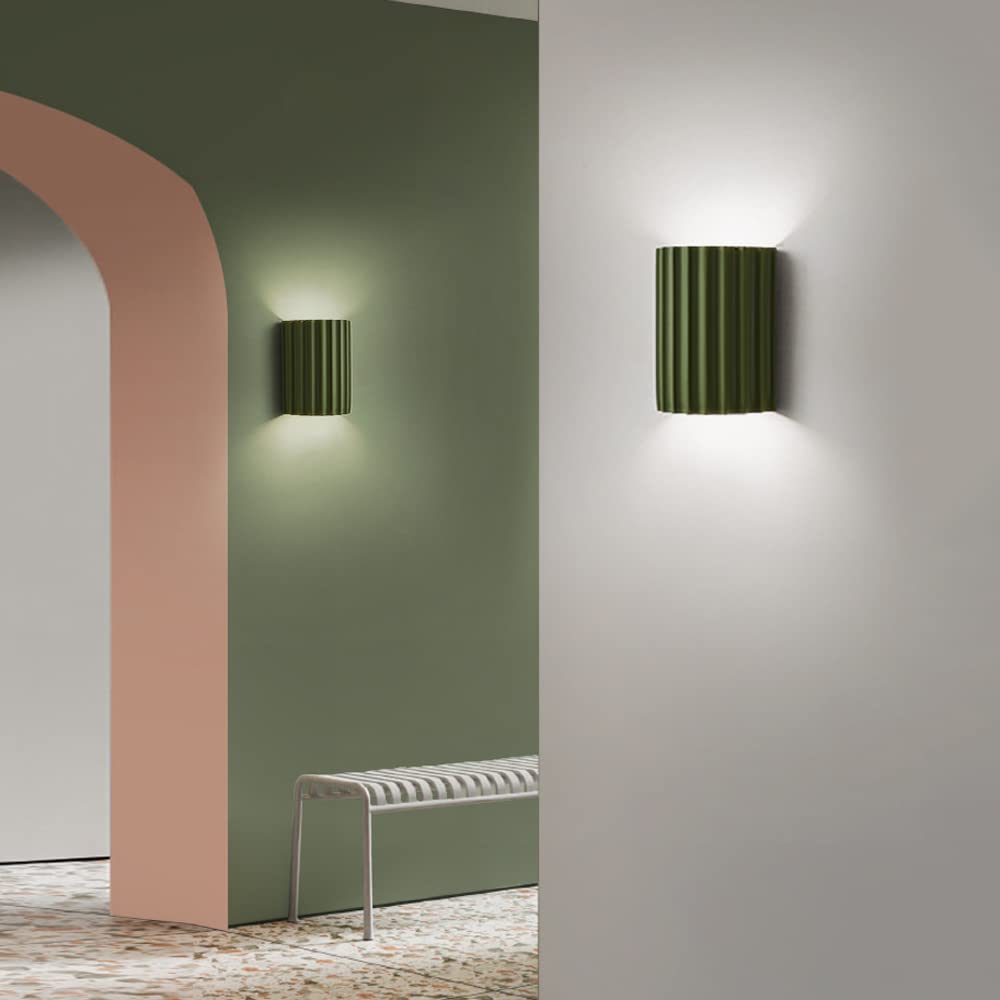 Wandlampe Wellen-Design – Elegante Wandleuchte für Wohnzimmer, Schlafzimmer und Büros, Moderne Beleuchtung, D14.8cm x H16.5cm 2