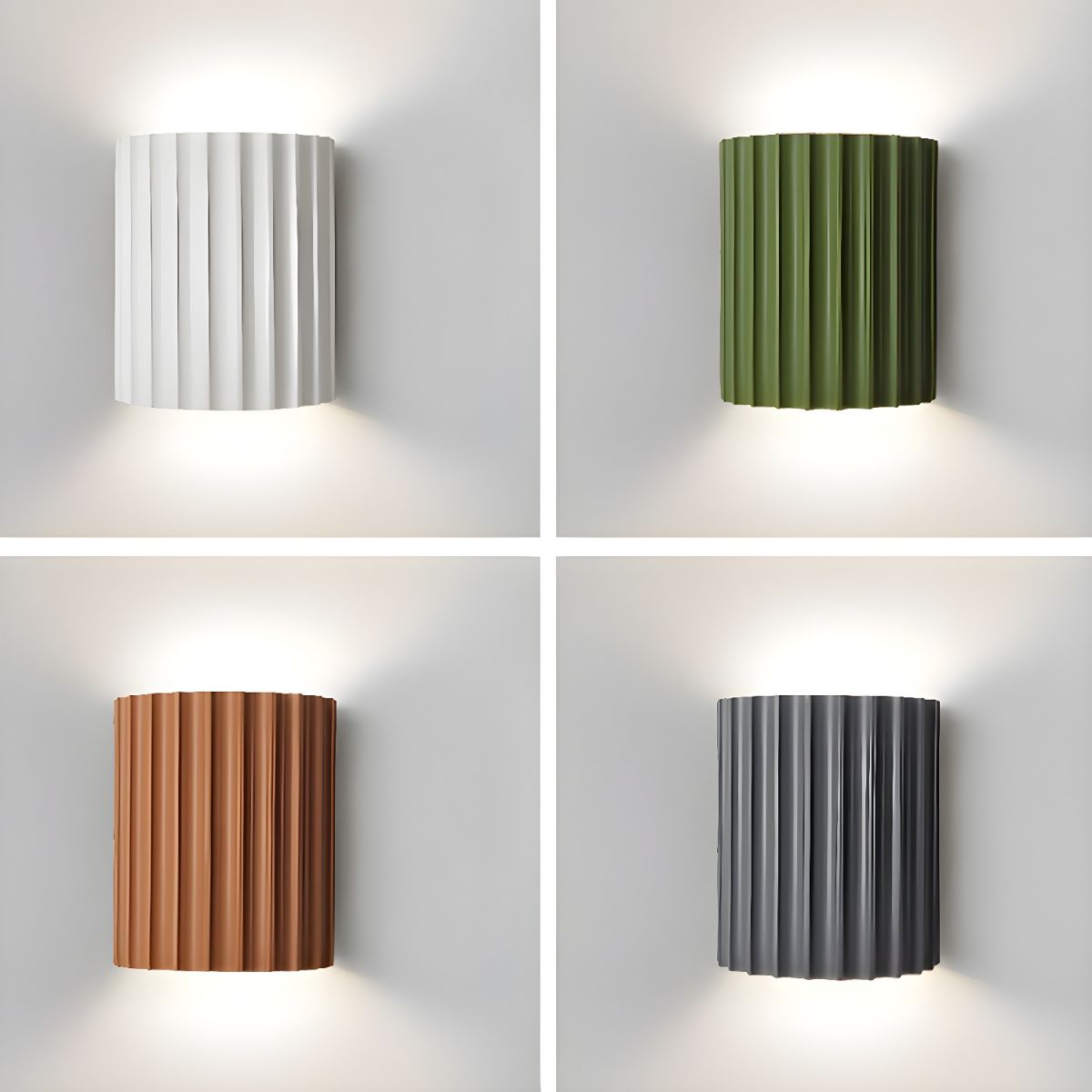 Wandlampe Wellen-Design – Elegante Wandleuchte für Wohnzimmer, Schlafzimmer und Büros, Moderne Beleuchtung, D14.8cm x H16.5cm 4