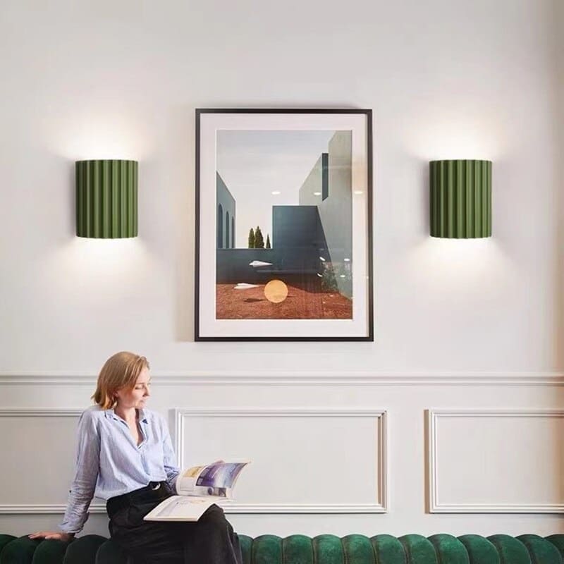 Wandlampe Wellen-Design – Elegante Wandleuchte für Wohnzimmer, Schlafzimmer und Büros, Moderne Beleuchtung, D14.8cm x H16.5cm 7
